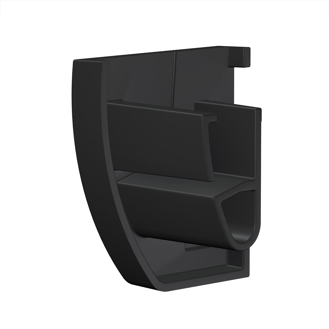 Eindkap zwart up rail