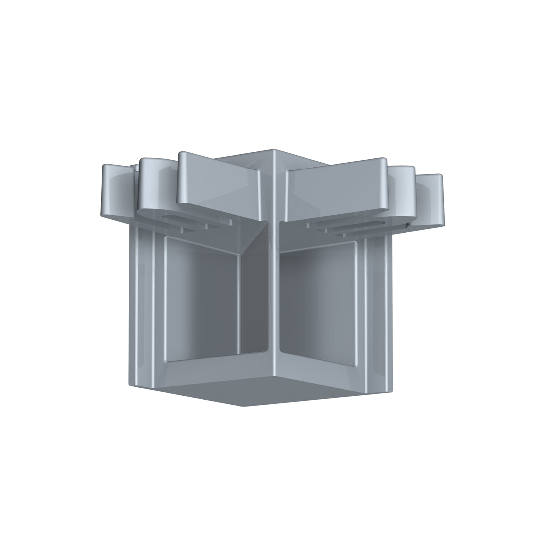 Hoekverbinder R10 rail grijs