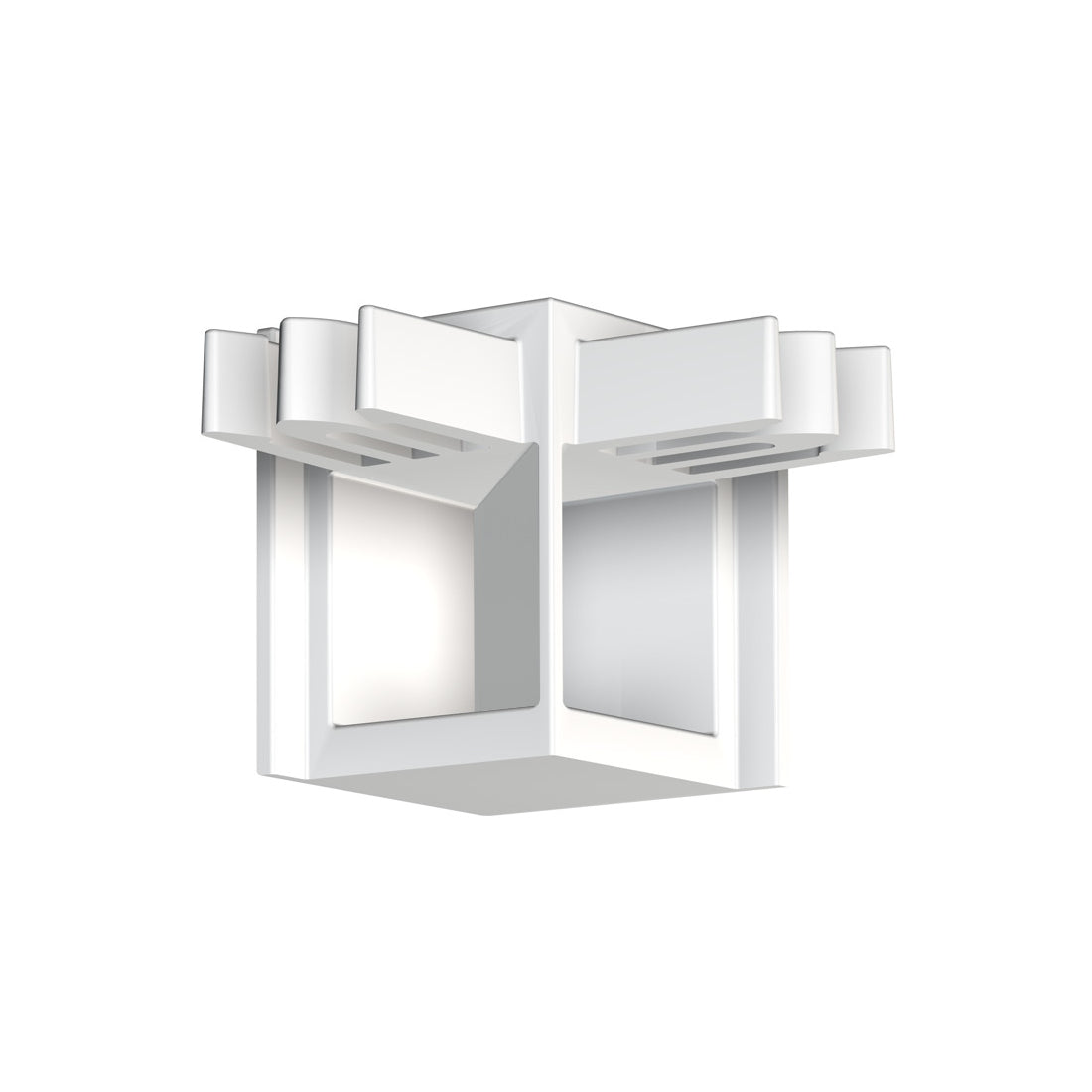 Hoekverbinder R10 rail wit