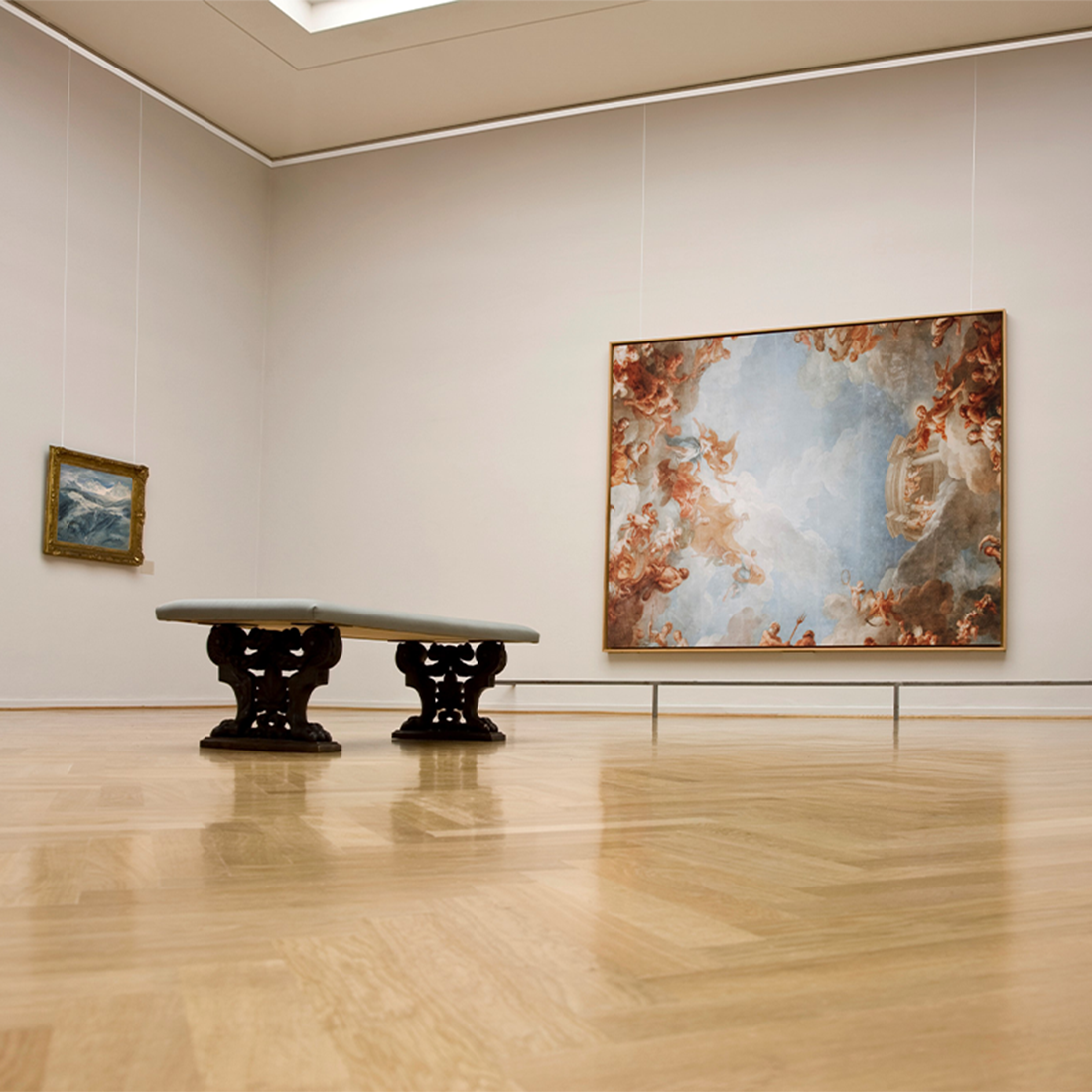 Gallery museum groot schilderij