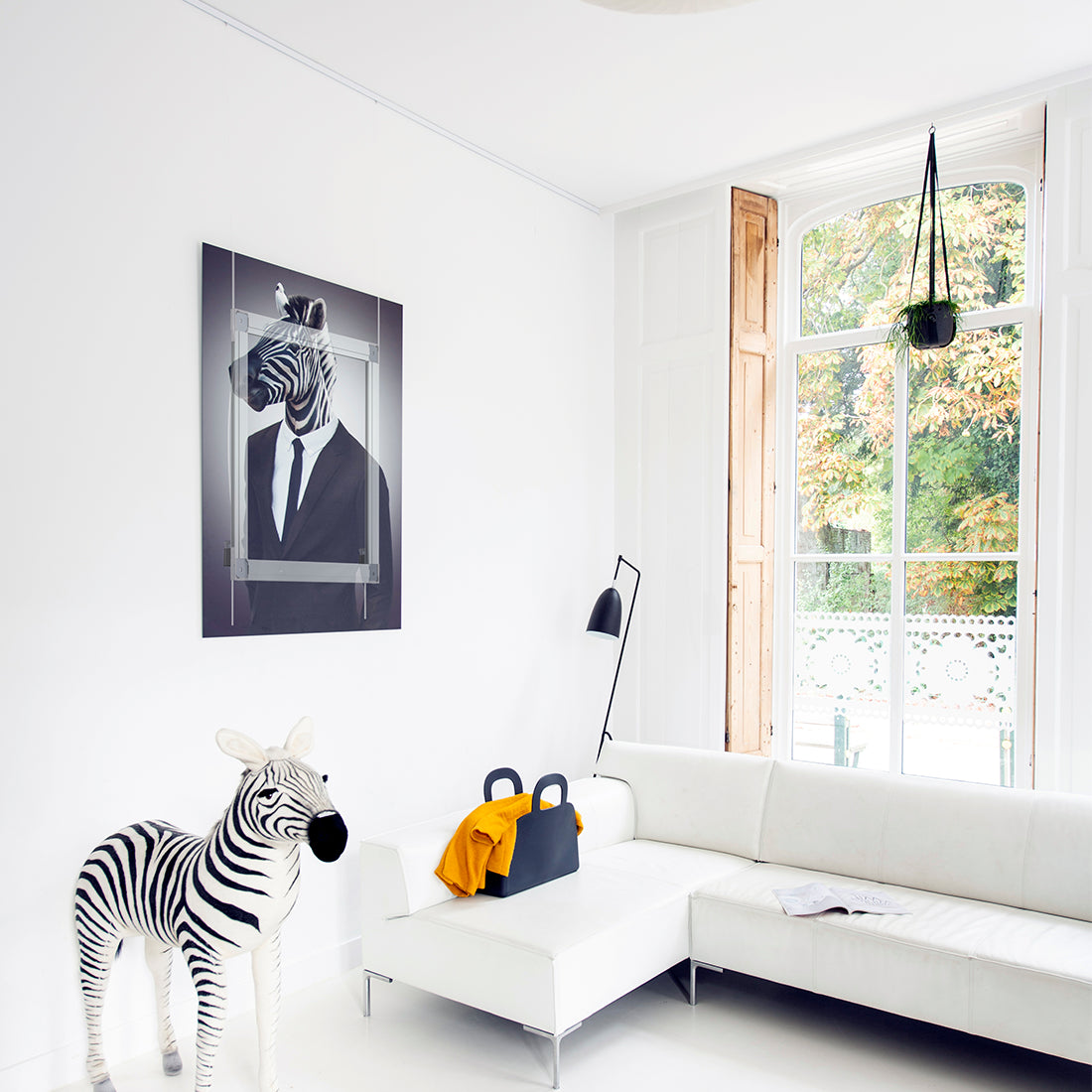 Power Corner en rail dibond schilderij ophangen