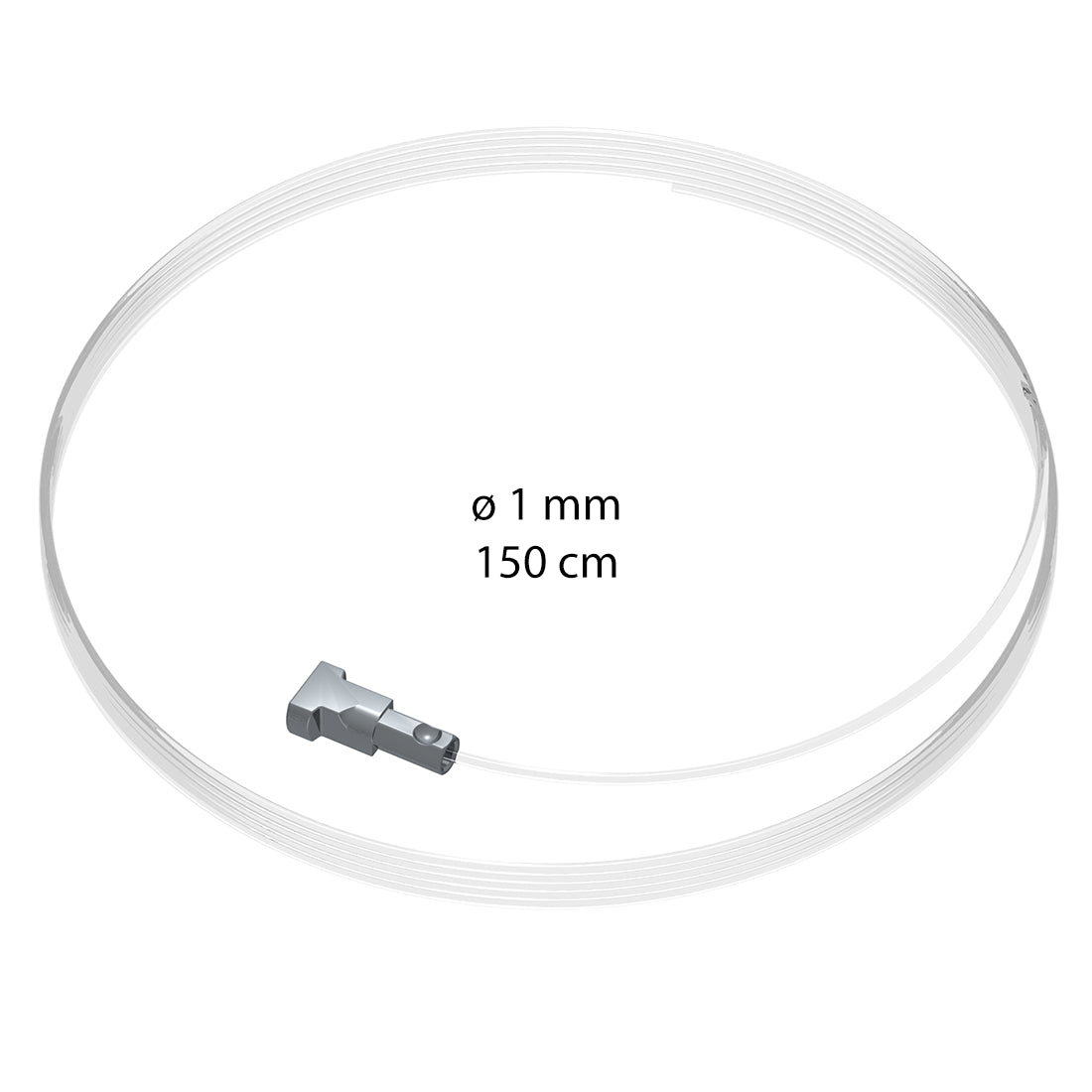 Ophangset 1 mm Twister perlon ophangdraad 150 cm