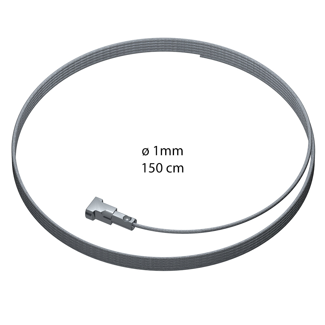 Ophangdraad 1 mm Twister staaldraad 150 cm