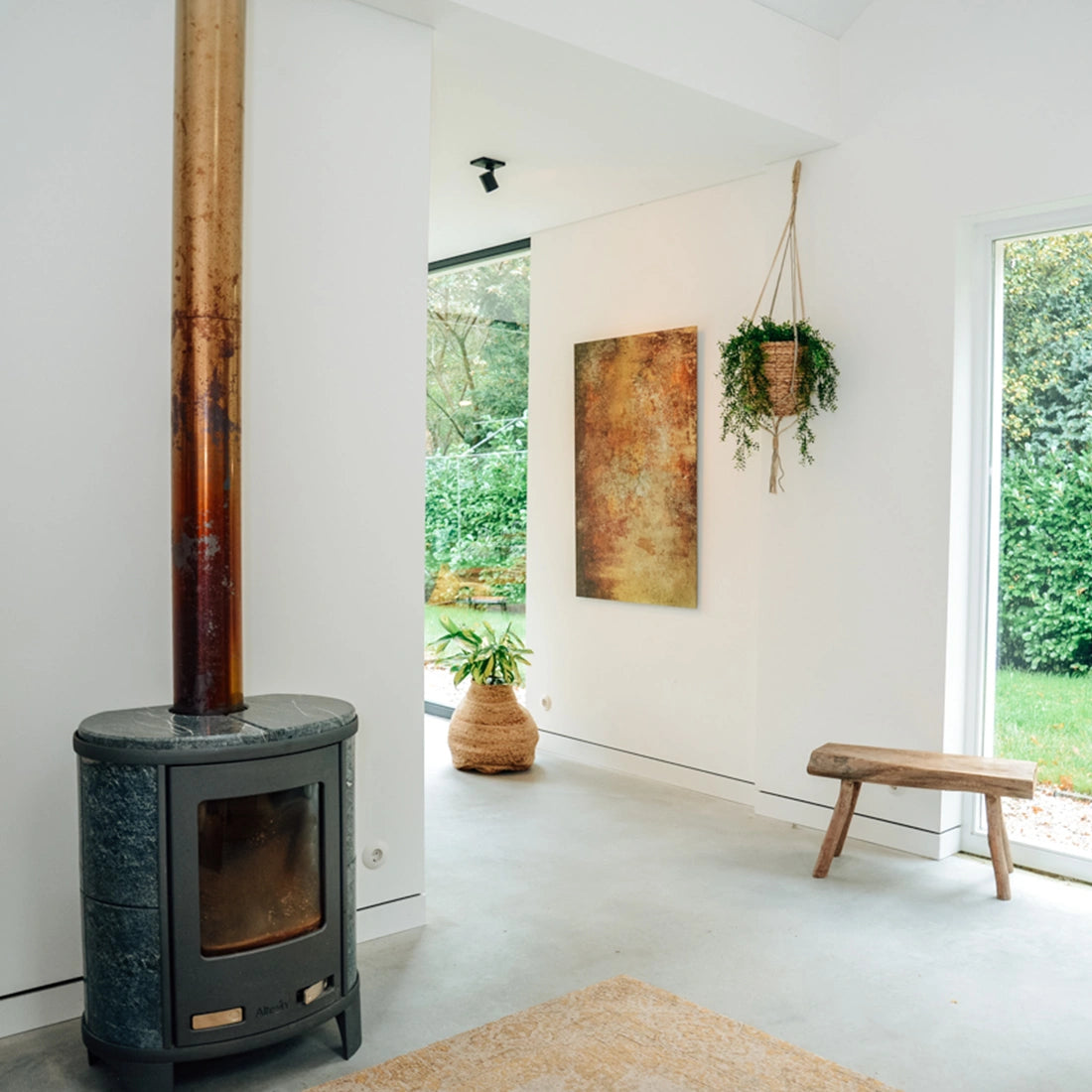 Shadowline Drywall inbouw ophangsysteem met kunstwerk