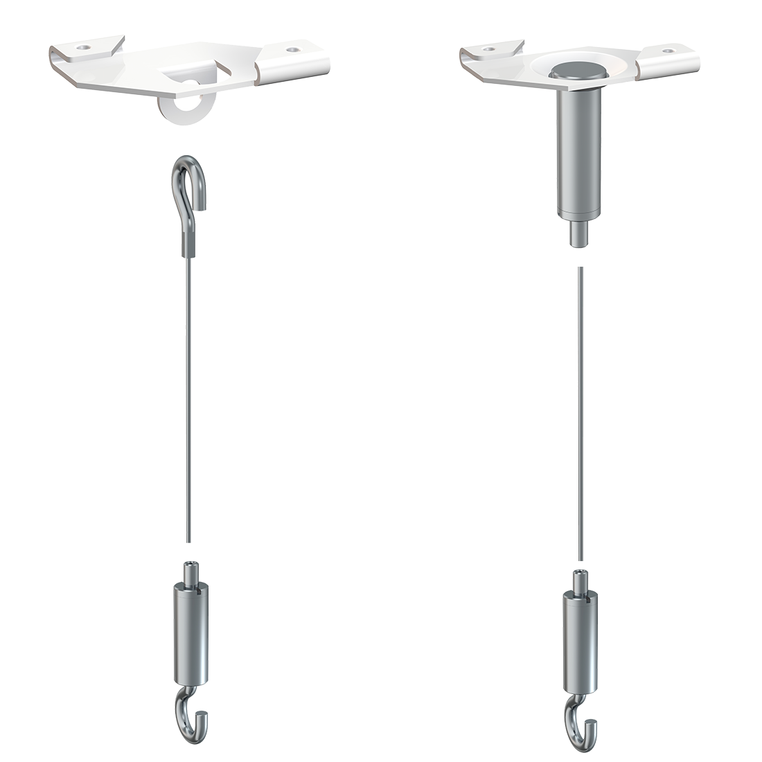 Sign hanging system – recessed ceiling