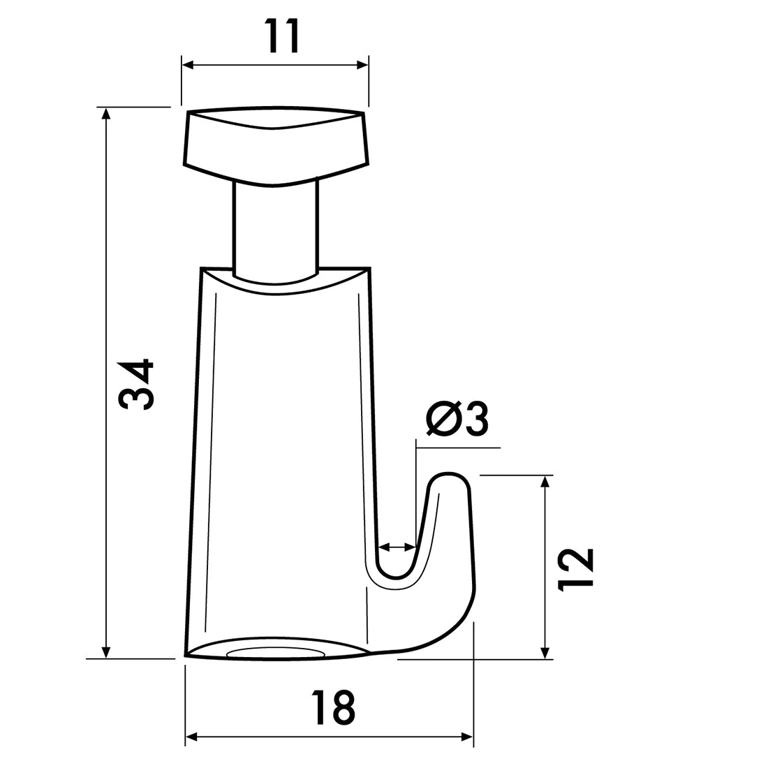 Micro Grip lijntekening