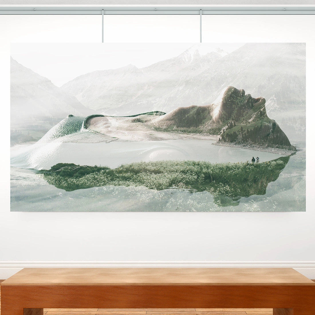 Classic Rail plus schilderij ophangsysteem groot kunstwerk