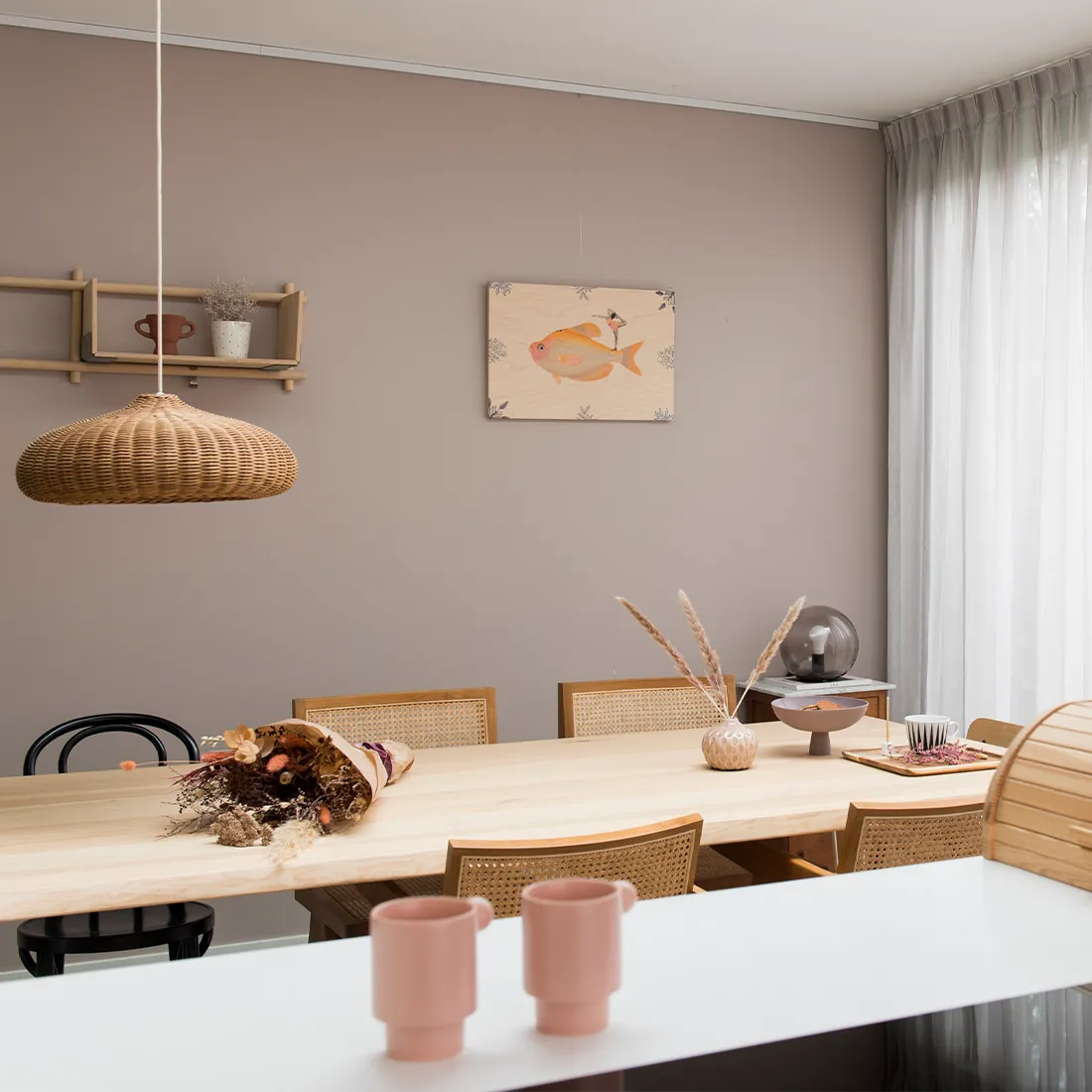 Panneau en bois sur cimaise Click Rail