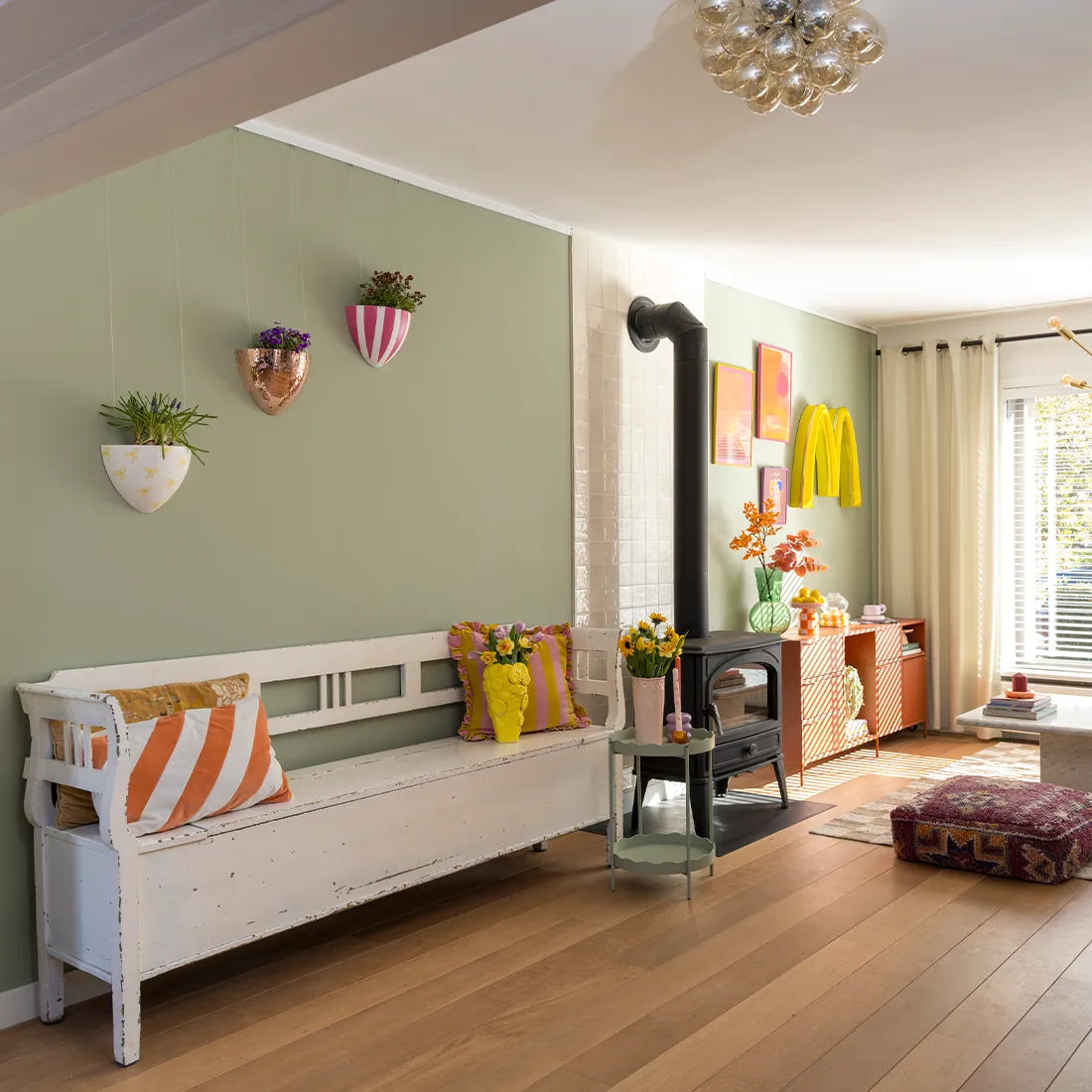 Mur végétal Click Rail avec plantes