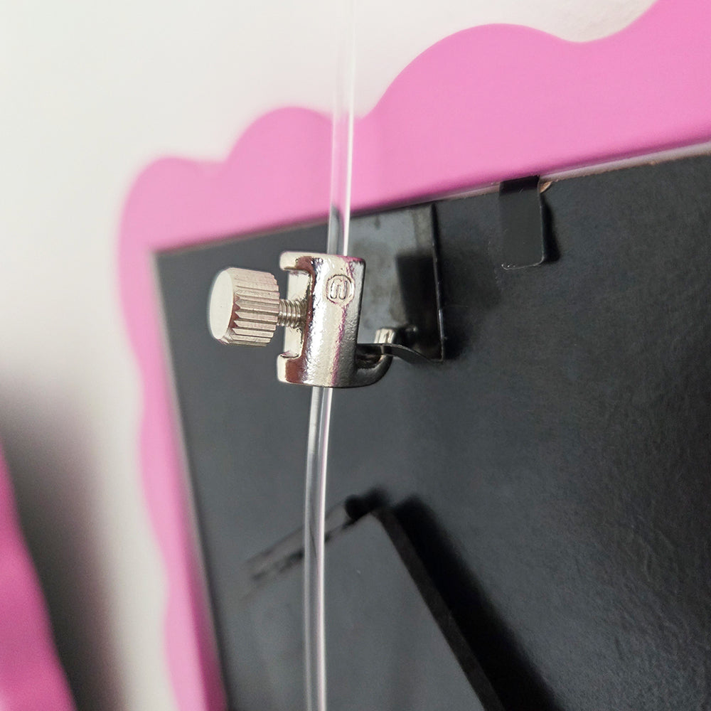 Newly Ophanghaak H30 bevestigd aan achterkant spiegel