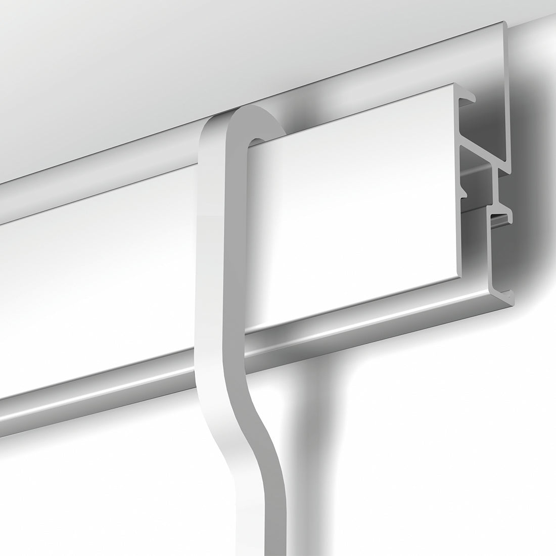 S-Stang ophangstang aan R30 rail hangen