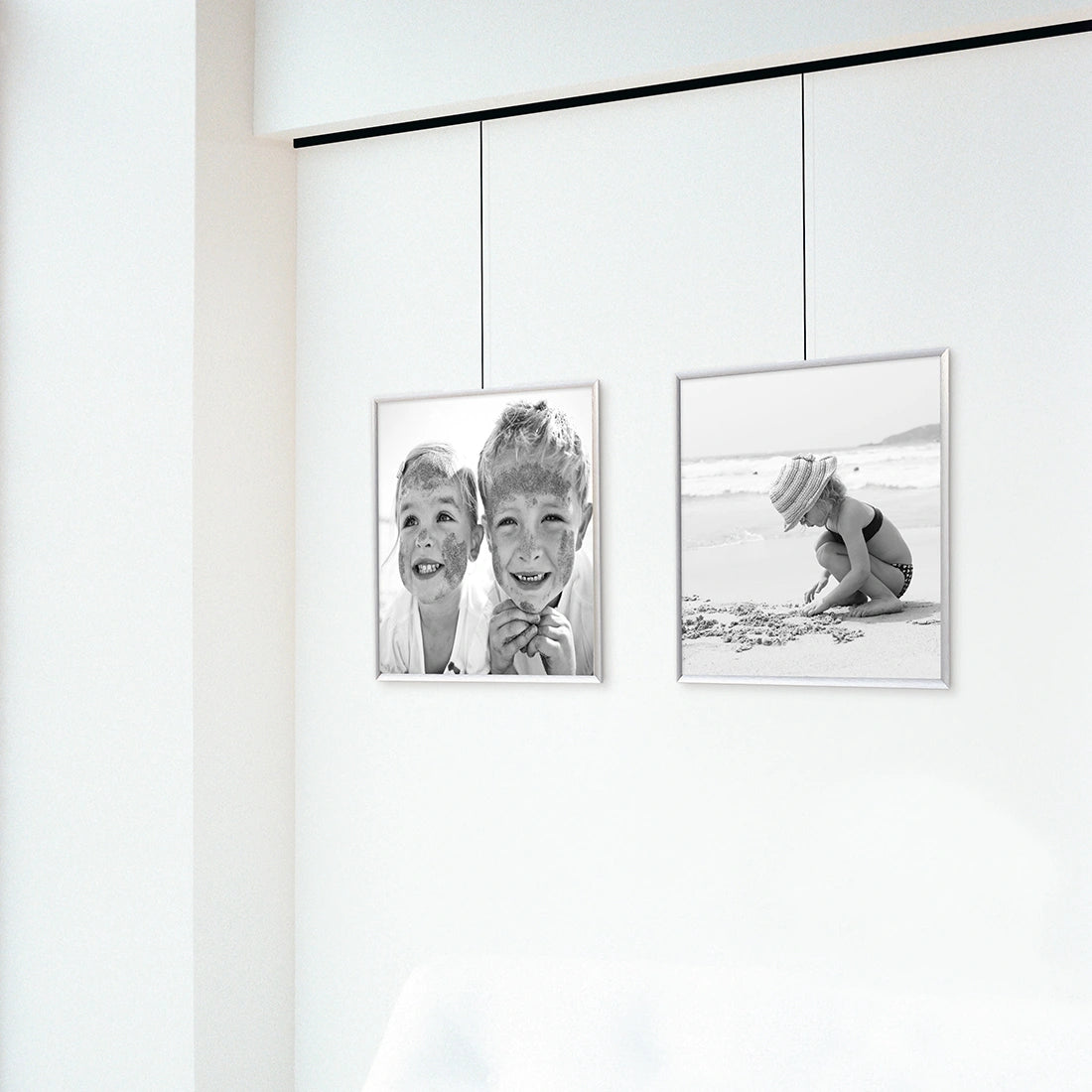 Classic Rail schilderij ophangsysteem zwart profiel