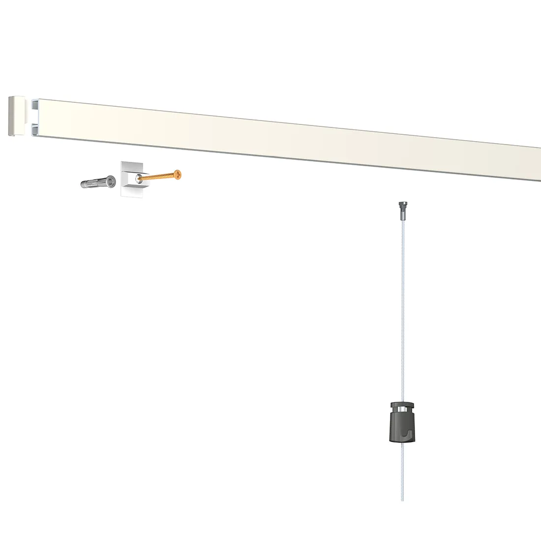 Rail Click blanc RAL9010