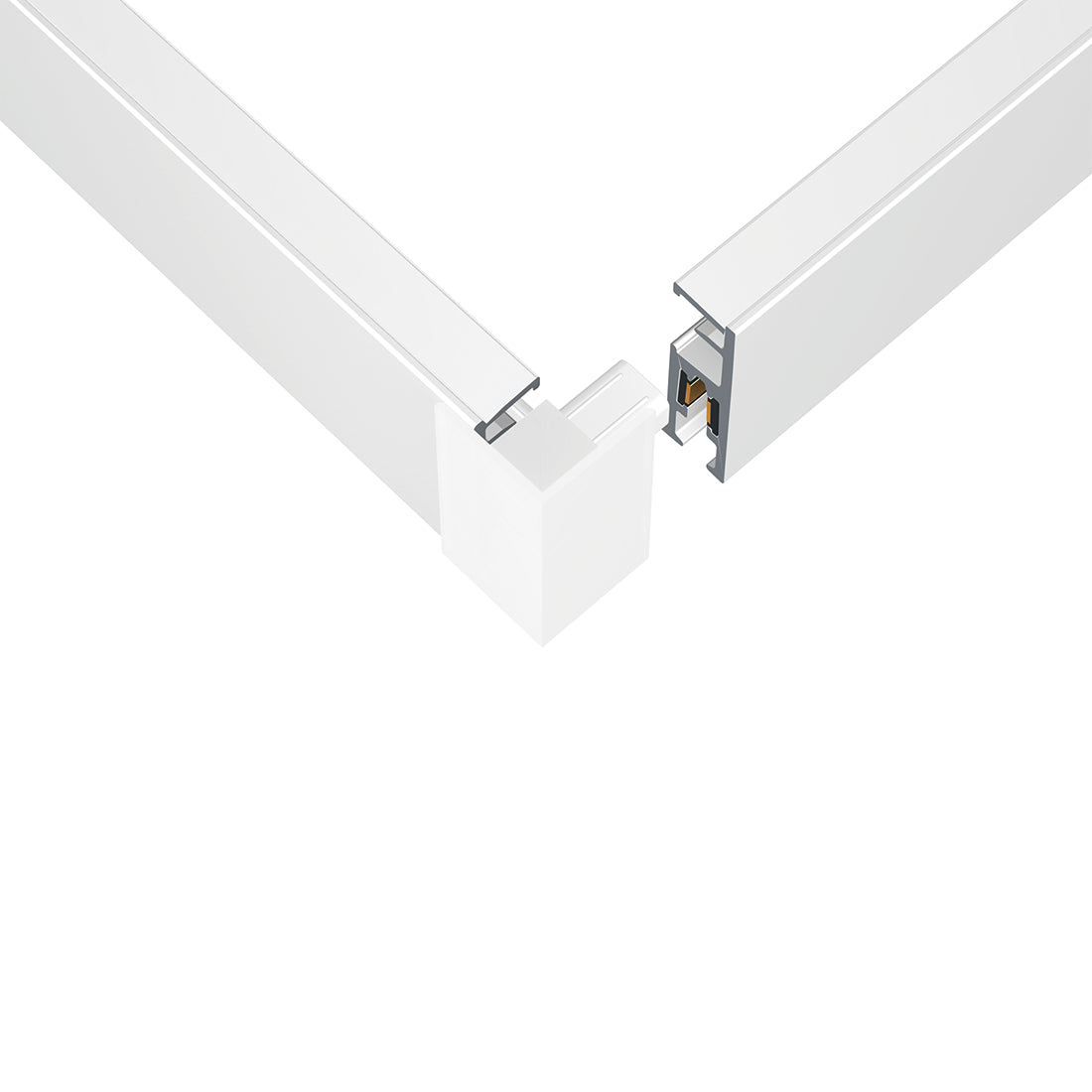 Illume Duo Rail 48V Corner Connector Flex Set