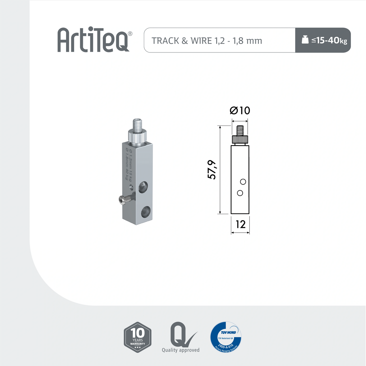 Track & Wire 1,2 - 1,8 mm / 15-40 kg
