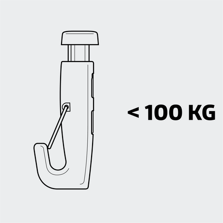 Haken extra zwaar ≤ 100 kg