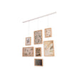 Flexible photo wall set wit 7 stuks eiken lijsten