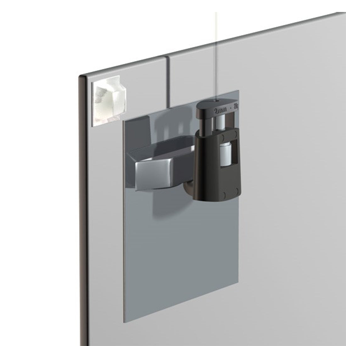 Afstandhouders transparant aan paneel