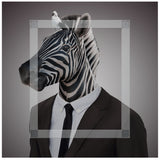 back frame system zichbaar door schilderij heen