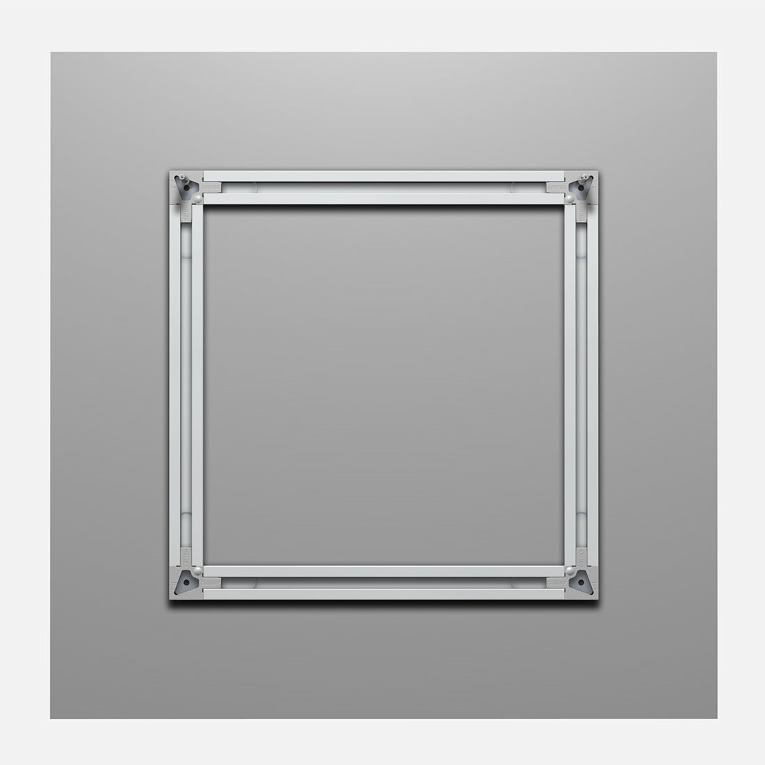 back frame system, achterkant paneel