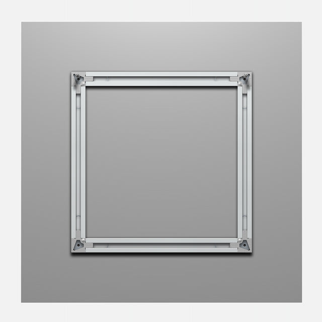 back frame system, achterkant paneel