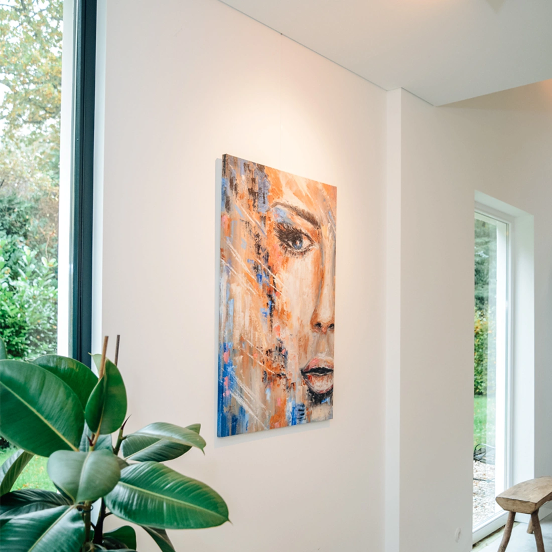 dibond schilderij ophangen aan back farme