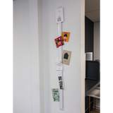 Verticaal ophangsysteem aan kleine wand