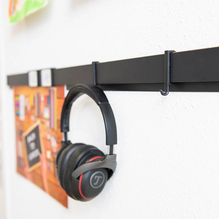 Koptelefoon aan Info Rail met Clip Hanger