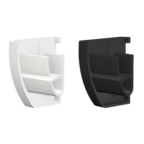 Eindkap zwart en wit up rail