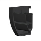 Eindkap zwart up rail