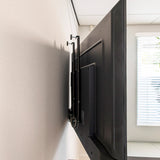 TV ophangsysteem aan muur detailfoto