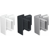 Hoekverbinder Click Rail wit grijs zwart