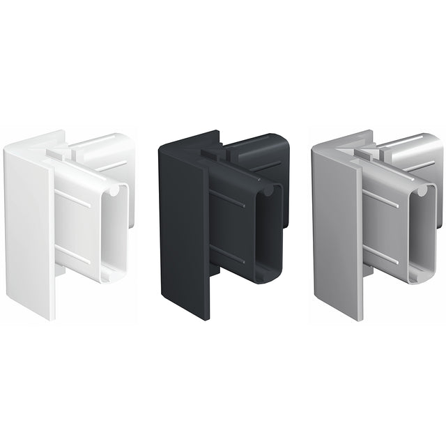 Hoekverbinder Click Rail wit grijs zwart