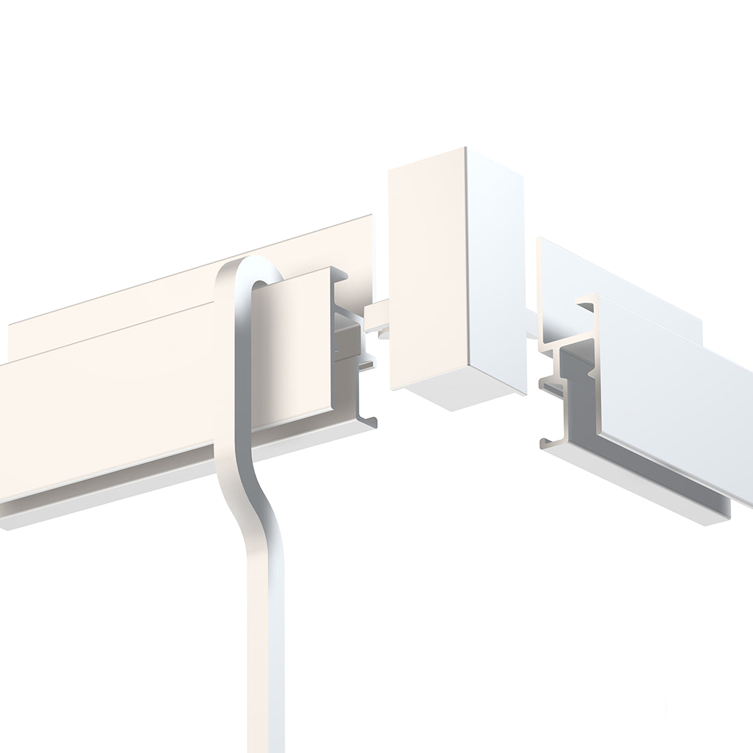 Hoekverbinder R30 Rail aan rail koppelen