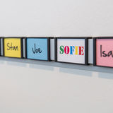 Rij namen in me-clip aan Info Rail