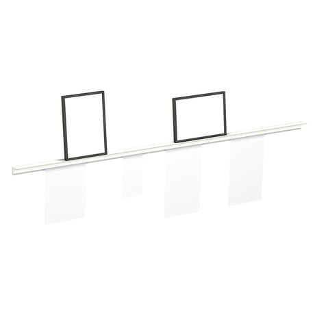 200cm lange Info Rail opzet mogelijkheid