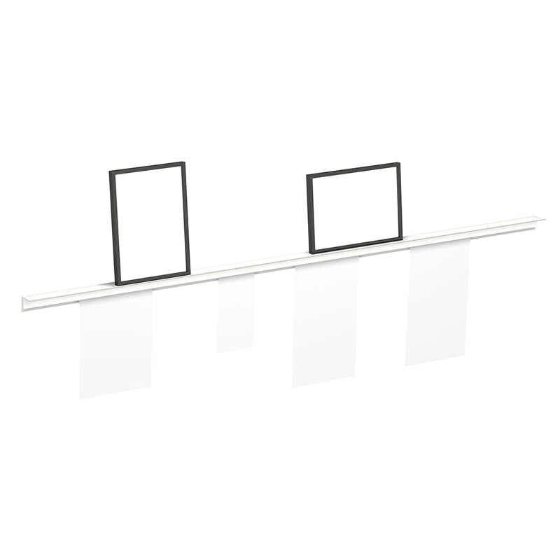 200cm lange Info Rail opzet mogelijkheid