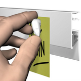 Magneet muisje plaatsen op Info Rail close up