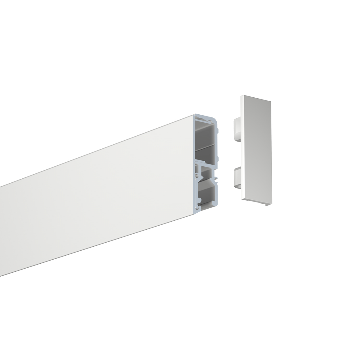 eindkap R70 Rail op rail plaatsen