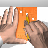 Boormal voor het bepalen van boorgaten