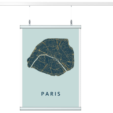Poster ophangen parijs