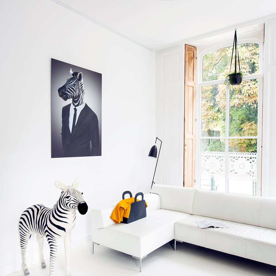 dibond schilderij in woonkamer