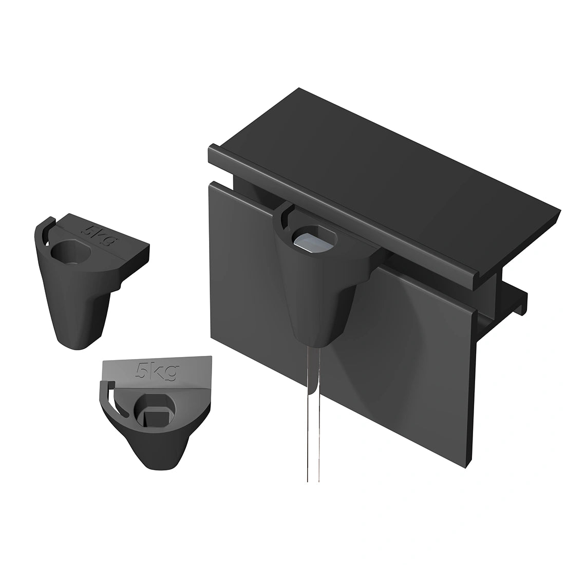 Scheidingswandhaak voor zwarte scheidingswand 