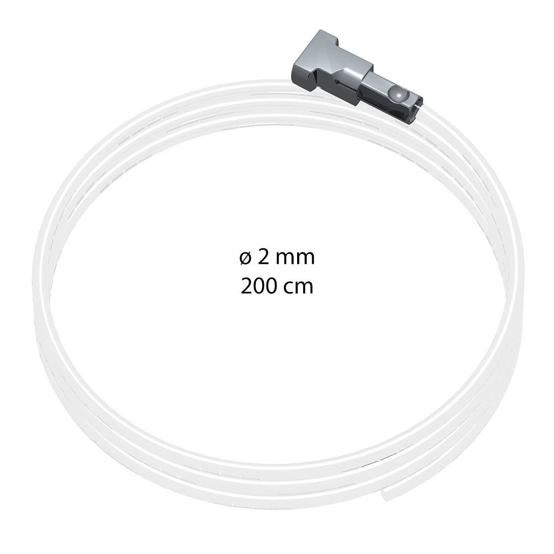 Ophangdraad 2 mm Twister perlon 200 cm