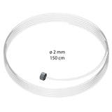 Ophangdraad 2 mm Glijder Economy perlon 150 cm