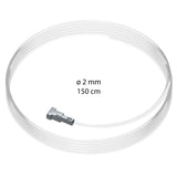 Ophangdraad 2 mm Twister perlon 150 cm