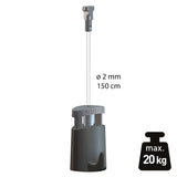 Ophangset 2 mm Twister perlon + Micro Grip 20 kg