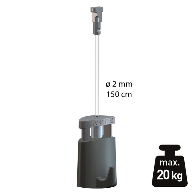 Ophangset 2 mm Twister perlon + Micro Grip 20 kg