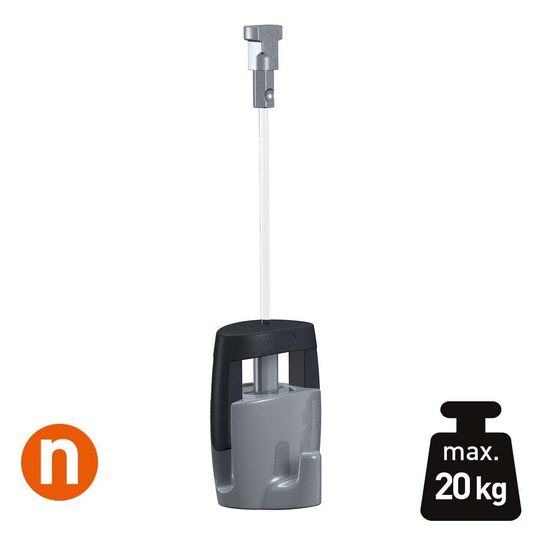 Ophangset 2 mm Twister perlon + H100 haak 20 kg