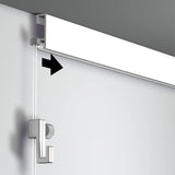 Glijder econcomy ophangdraad met mini haak in de rail schuiven vanaf de zijkant